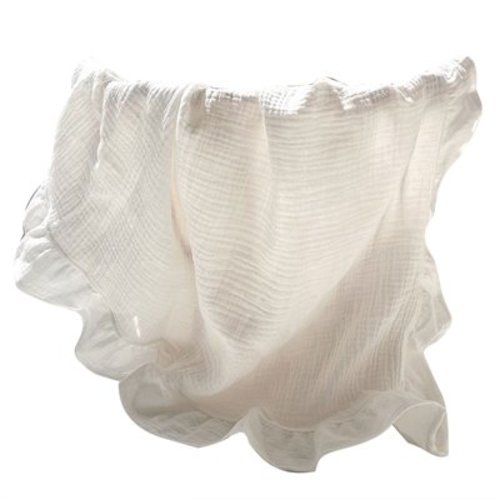 Baby Muslin Soft Cotton Receiving Blanket Infants Ruffles Swaddle Wrap Sleepsack Quilt Bed Cover