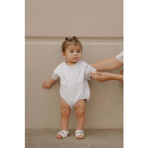Short Sleeve Romper | Heather