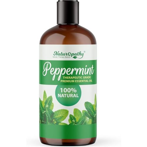 Naturopathy Peppermint Essential Oil, Therapeutic Grade, Premium Quality Perfect for Aromatherapy (16oz, Peppermint)