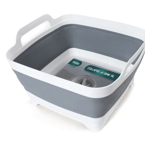 FOSJGO Collapsible Dish Basin with Drain Plug