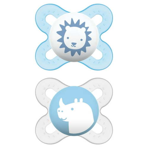 MAM Newborn Start Orthodontic Pacifier, 0+ Months, 2-Count, Boy