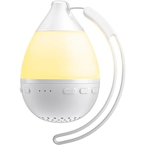 Portable Sound Machine for Baby Adults, gliship White Noise Machine with 26 Soothing Sounds & 2 Sleep Night Light, Shusher Baby Sleep Noise Canceling for Home Office Privacy Travel Sleeping Relaxation