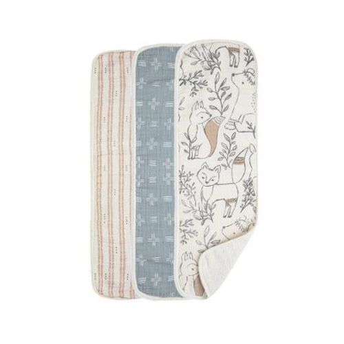 Crane Baby Muslin Burp Cloth Set - Kendi - 3pk