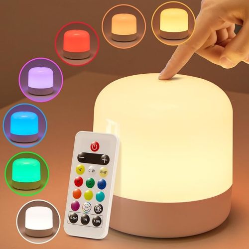 Baby Night light for Baby Nursery Night Light, 16 Color+RGB Dimmable Egg Light for Nursery, Remote+Lasting 200H Rechargeable Battery Night Light for Kids Night Lights for Bedroom, Touch Night Light