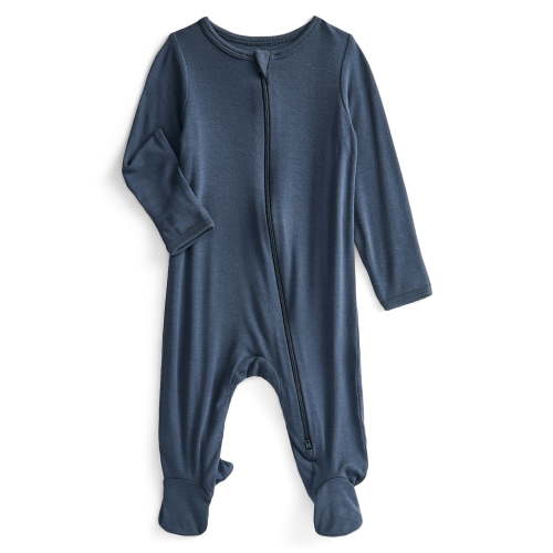 Wonder So Soft Modal by Wonder Nation Gender Neutral Two-Way Zipper Footed Sleep N Play Pajamas, Sizes Preemie–6/9 Months