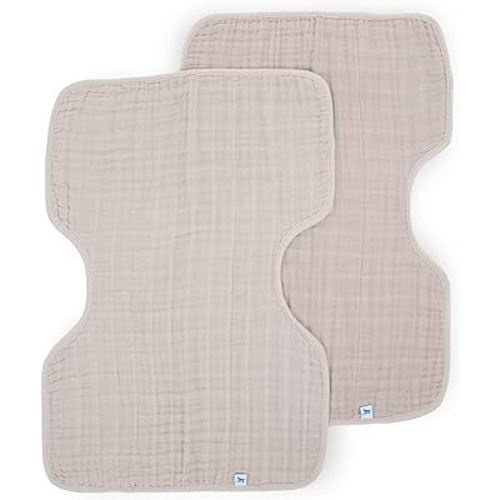 Little Unicorn Ultra-Absorbent Premium Burp Cloth 2 Pack | Soft on Baby's Skin | Larger Size | Ergonomic Design | Set of 2 (Porposie)