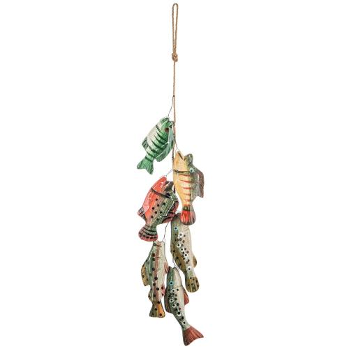 Fish On A String Wood Wall Decor