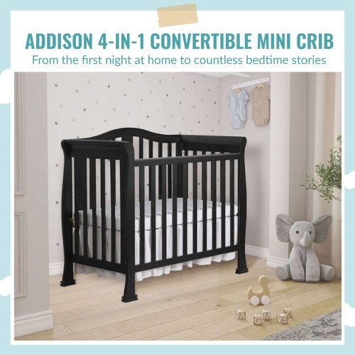 Dream On Me Naples 4-in-1 Convertible Mini Crib