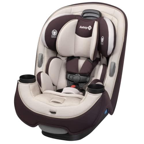 Safety 1st Grow and Go All-in-One Slim Convertible Car Seat, Rear Facing, 5-40 lbs, Forward Facing (30–65 lbs), High Back Booster Seat 40-100 pounds, Dunes Edge