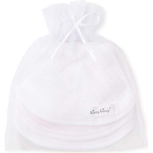 3pc Dotted Bib Set, Pink - Kissy Kissy | Maisonette