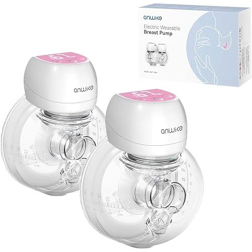 Hands Free Breast Pump 1508, Wearable Breastfeeding Pump,Ultra-Silent Wearable Breast Pump with LCD Display, 2 Modes & 9 Levels Rechargeable Wireless Portable Breast Pump with 21mm/24mm Flanges-Pink