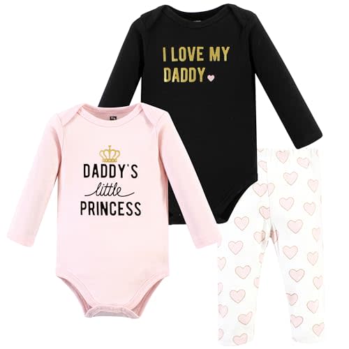 Hudson Baby Unisex Cotton Bodysuit and Pant Set