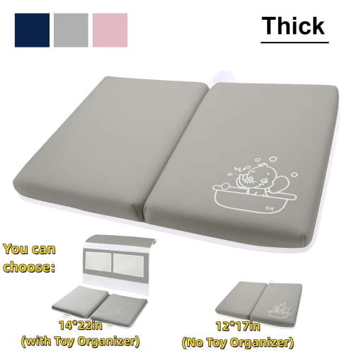 Gamexcel Bath Kneeler and Elbow Pad - Painless Foam, Quick Dry, Foldable, Non-Slip - Gray
