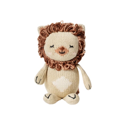 Baby Lion stuffed animal Plush Toy - Red and Olive Co
