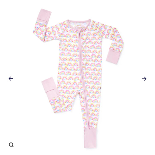 Pastel Rainbows Zippy - Little Sleepies