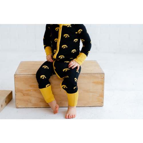 Iowa Hawkeyes Bamboo Zippered Onesie