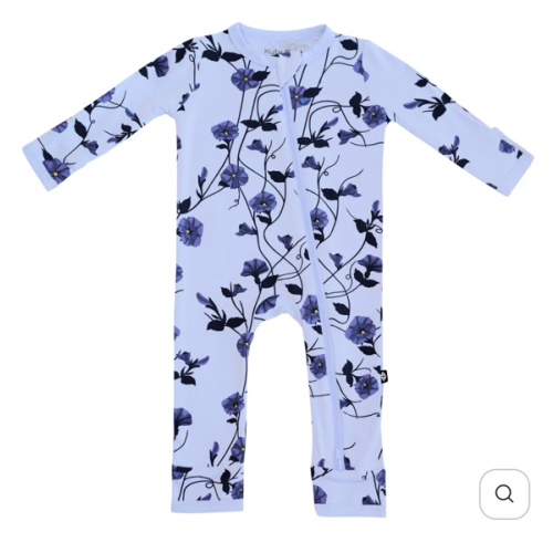 Zippered Romper in Petunia