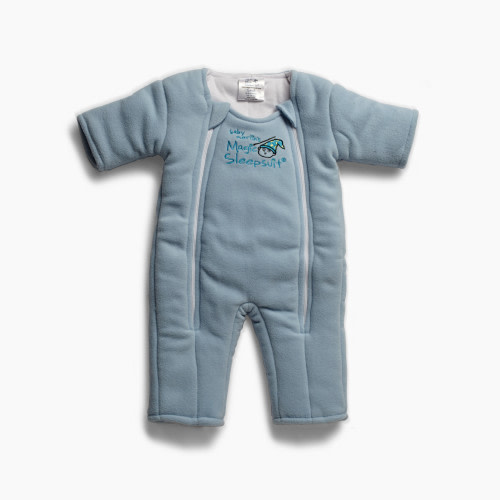 Baby Merlin's Magic Sleepsuit Microfleece Swaddle Transition Product - Blue, 6-9 Months