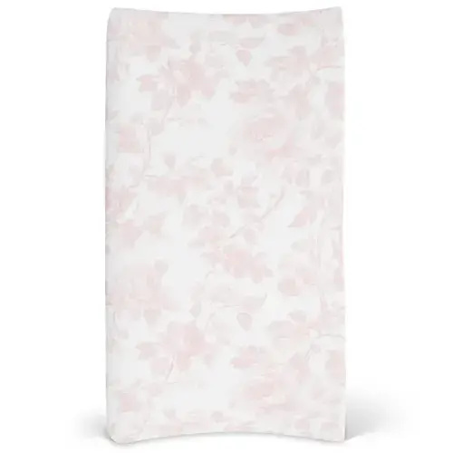 Fancy Bow Toile Changing Pad Cover