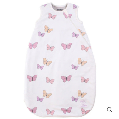 6-18M | Butterfly | Woolino 4 Season® Basic Baby Sleeping Bag, Merino Wool & Organic Cotton