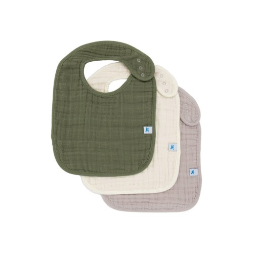 3-Pack Classic Cotton Muslin Bibs