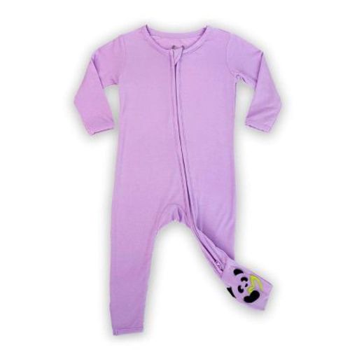 Bellabu Bear Baby Lavender Bamboo Convertible Footie Purple Newborn