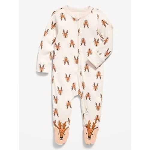Printed 2-Way-Zip Sleep & Play Footed One-Piece for Baby | Old Navy