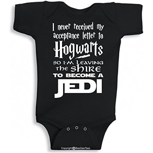 I Never Received My Acceptance Letter Funny Baby Wizard Romper Infant Bodysuit