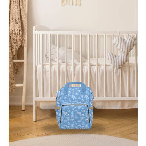 Baby Diaper Bag Tote Gift for Baby Shower Surf Diaper Bag Backpack Blue Diaper Bag Gift for New Mom Pregnancy Gift Beach Diaper Bag Beach