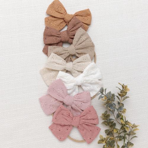 Baby Headband, Baby Girl Bows, Newborn Girl Headbands, Toddler Hair Clips, Neutral Colors Baby Hair Bows, Nylon Headband, Baby Bow Headband