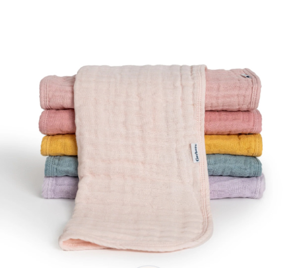 6-Pack Baby Girls Pastel Rainbow Muslin Burp Cloths – Gerber Childrenswear
