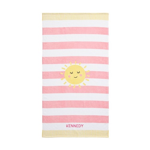 Rugby Stripe Sun Kid Beach Towel UPF 50+