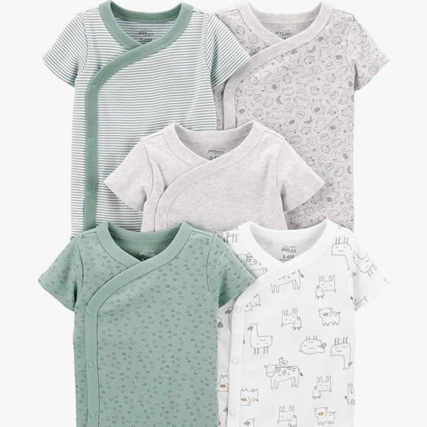 Simple Joys by Carter's Unisex Baby 5-pack Side Snap Short-sleeve Bodysuit