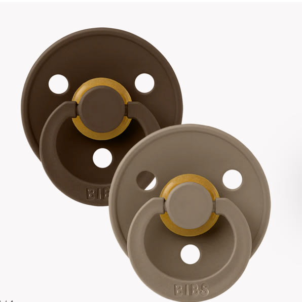 BIBS Colour Pacifiers 2-Pack - Mocha and Dark Oak – Bibsworld store US