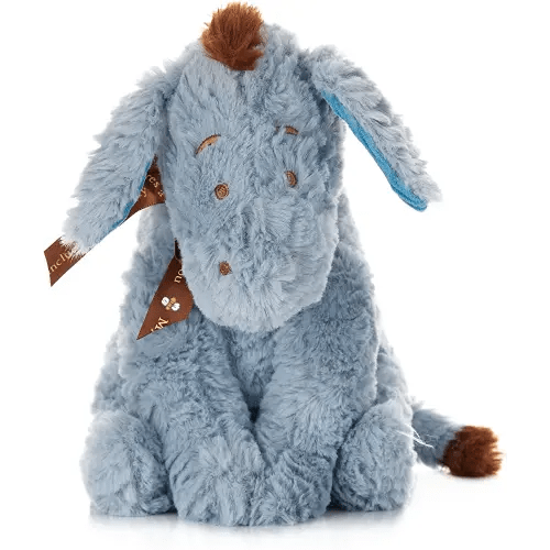 Disney Baby Classic Winnie the Pooh and Friends Stuffed Animal, Eeyore 9 Inches, 1 Count (Pack of 1), Gray,brown,blue