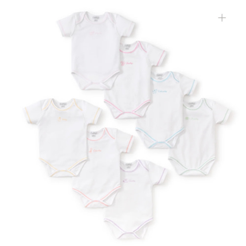 Days of the Week Girls Bodysuit Set