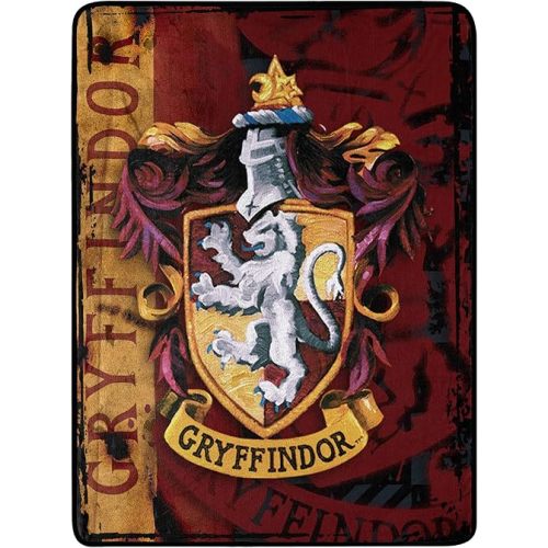 Northwest Harry Potter Micro Raschel Throw Blanket, Lightweight Breathable for Couch, Sofa, Cozy for All Seasons 46" x 60", Battle Flag