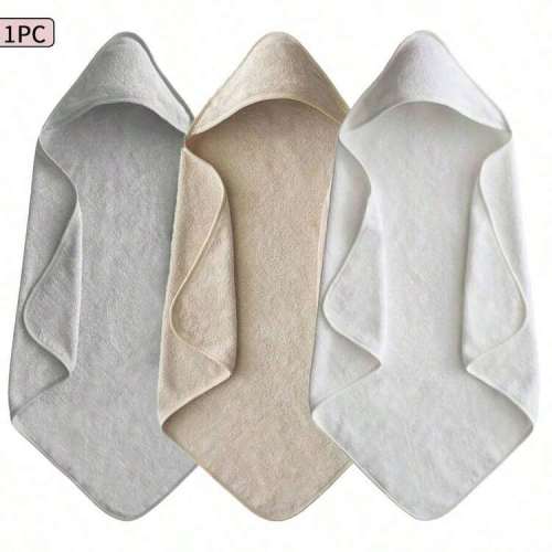 1pc Bath Towel, Ultra-Soft Coral Fleece Bathrobe, Highly Absorbent, Hooded Bathrobe, Newborn & Infant Bathing Use, Autumn/Winter.Shower. | SHEIN USA