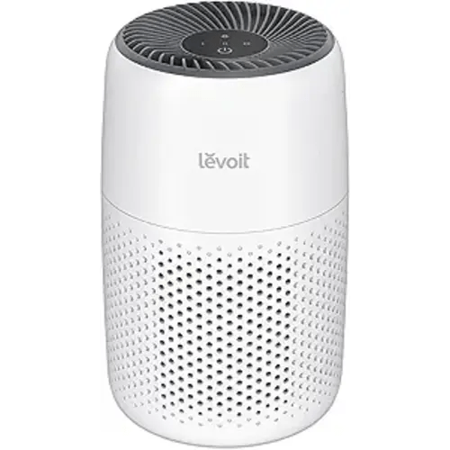 LEVOIT Air Purifiers for Bedroom Home Dorm, 3-in-1 Filter Cleaner with Fragrance Sponge for Better Sleep, Filters Smoke, Allergies, Pet Dander, Odor, Dust, Office, Desktop, Core Mini-P, White
