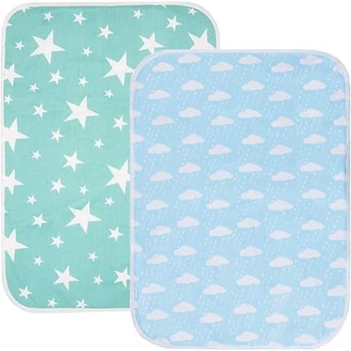 Waterproof Baby Diaper Changing Pad Multi Function Diaper Change Mat for Girls Boys Newborn Washable Reusable Breathable Leak Proof Infant Mattress19.6X27.5 in