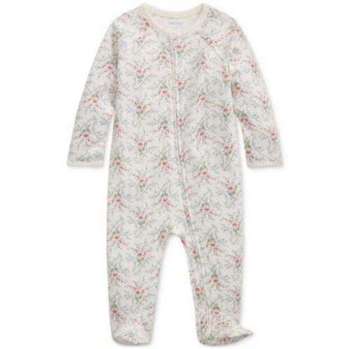 Baby Cotton Floral Footed Coverall- 6 Months
