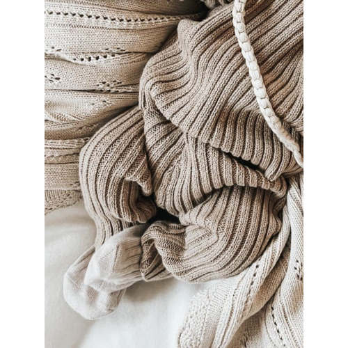Luna + Luca Chunky Rib Leggings - Acorn, 6-12m