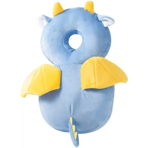 Baby Head Protector, Toddlers Head Safety Pad Cushion, Adjustable Toddlers Head Safety Pad Cushion Backpack, Baby Back Protection for Crawling & Walking, for Age 4-24Months (Little Dragon)