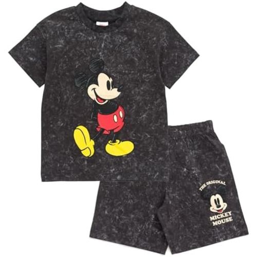 Disney Mickey Mouse Donald Duck Pluto T-Shirt and Shorts Outfit Set Toddler to Big Kid