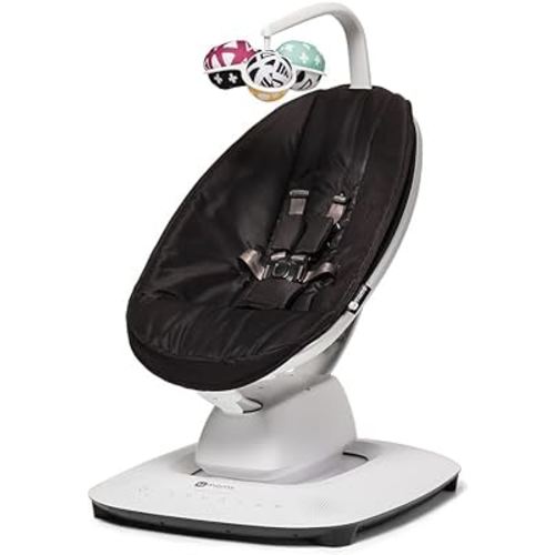 4moms MamaRoo Multi-Motion Baby Swing, Bluetooth Enabled with 5 Unique Motions, Black