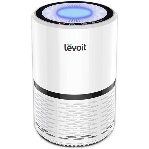 LEVOIT Air Purifiers for Bedroom Home, Purificateur d'air for Allergies Smoke Odor Dust Pollen, Air Filter Cleaner with 3 Speed Fan and Night Light, LV-H132 White