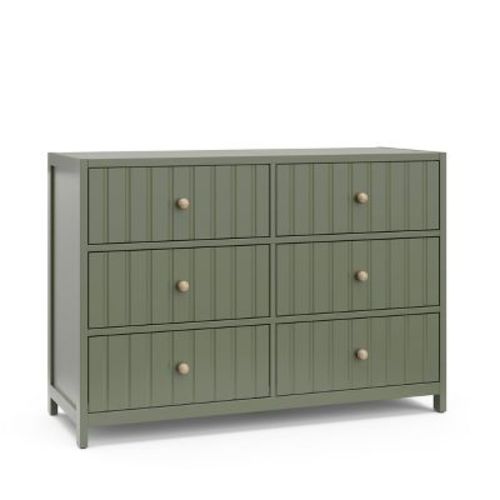 Graco Teddi 6-drawer Double Dresser - Olive