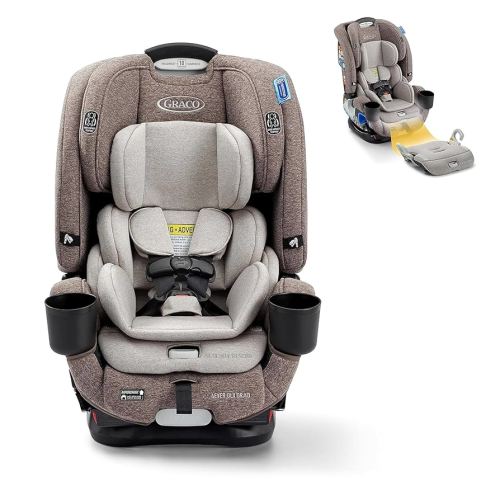 Graco 4Ever DLX Grad 5-in-1 Convertible Car Seat, Hancock - Versatile, Comfortable, and Safe for Babies through Preteens