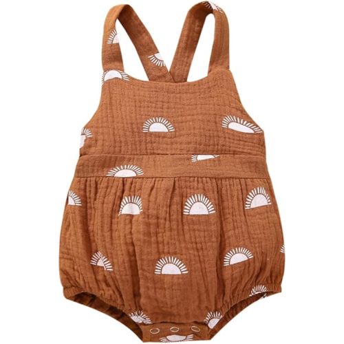 Baby Girls Halter Romper Onesie 0-6M