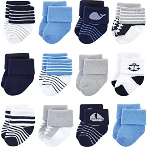 Luvable Friends Unisex Baby Newborn and Baby Terry Socks